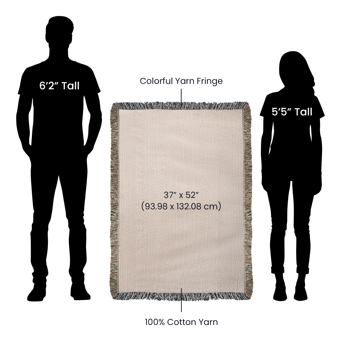 Custom Photo Woven Blanket – Upload Your Photo and Cherish Your Memories Forever ♾️
