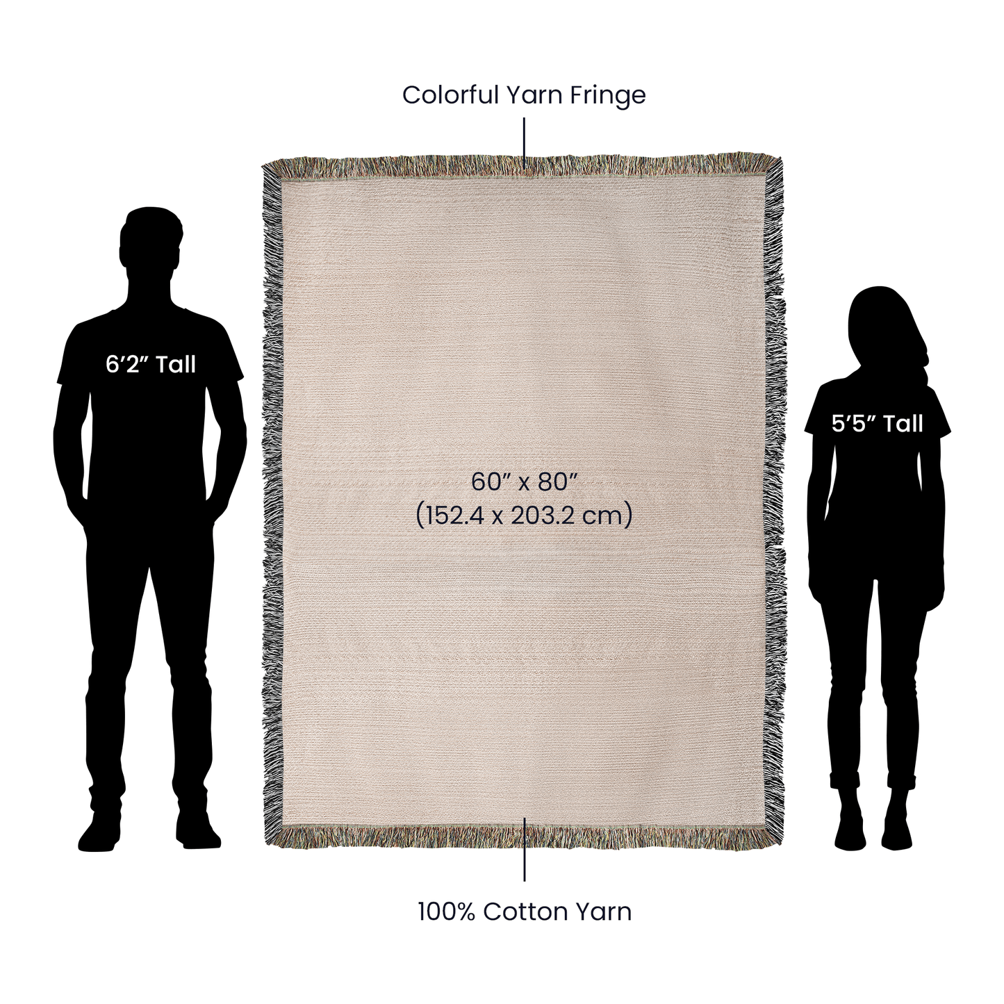 Custom Photo Woven Blanket – Upload Your Photo and Cherish Your Memories Forever ♾️